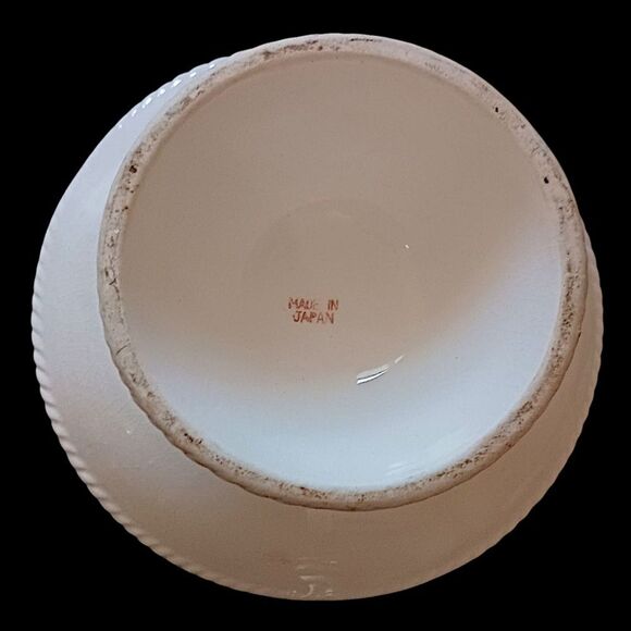 Majolica 3D Candy Dish Birds Floral Handpainted Porcelain Betson Colorful Shabby - Picture 6 of 16